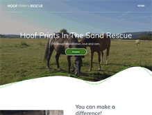 Tablet Screenshot of hoofprintsrescue.com